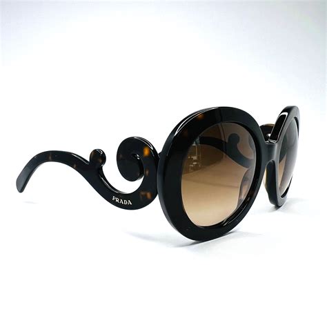 prada minimal baroque black polarised sunglasses-black|prada pr27ns.